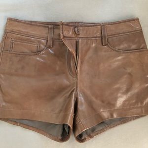 LEITH Leather Shorts